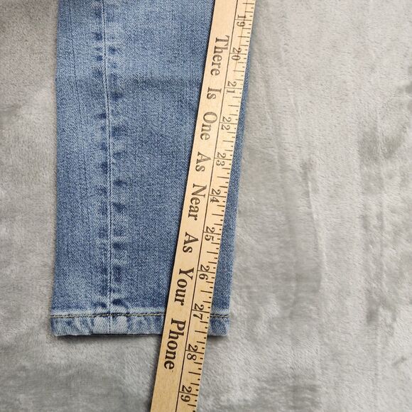 Anthropologie Pilcro & the Letterpress Jeans Womens 27 Script Pearl Embellished - Picture 12 of 12